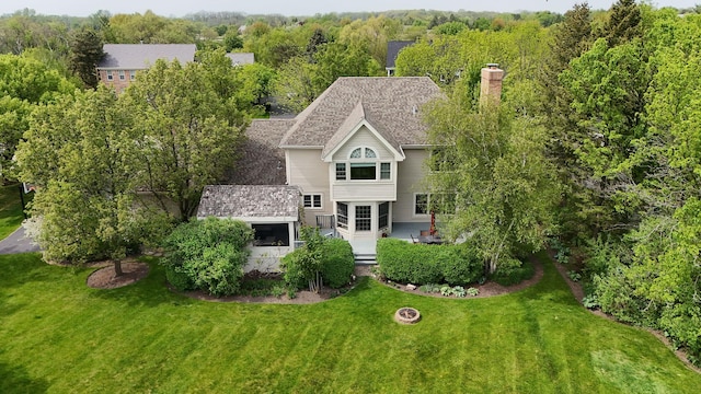 36708 Old Woods Trl, Gurnee, IL 60031 - aerial view of property and surrounding area