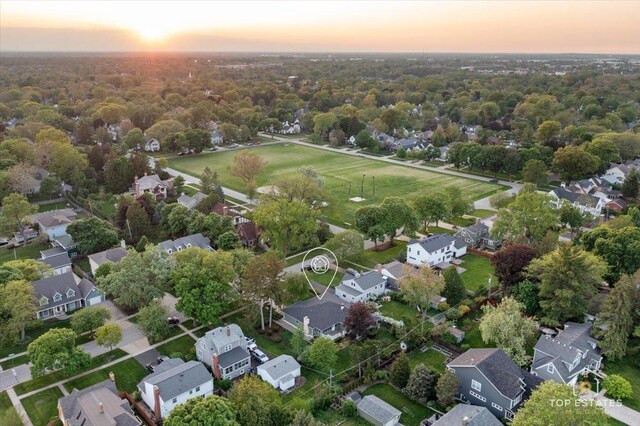 919 Santa Rosa Ave, Wheaton, IL 60187 - aerial view of residential area