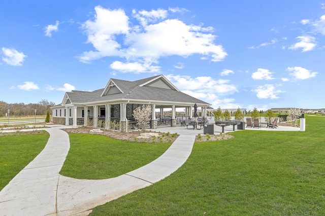 1187 Sonoma Ct, Pingree Grove, IL 60140 - view of property's community featuring a lawn and a patio