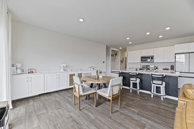 1187 Sonoma Ct, Pingree Grove, IL 60140 - dining area with recessed lighting and wood finished floors