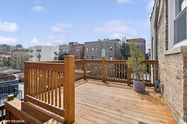 731 W Buckingham Pl Unit 12, Chicago, IL 60657 - wooden deck with a residential view