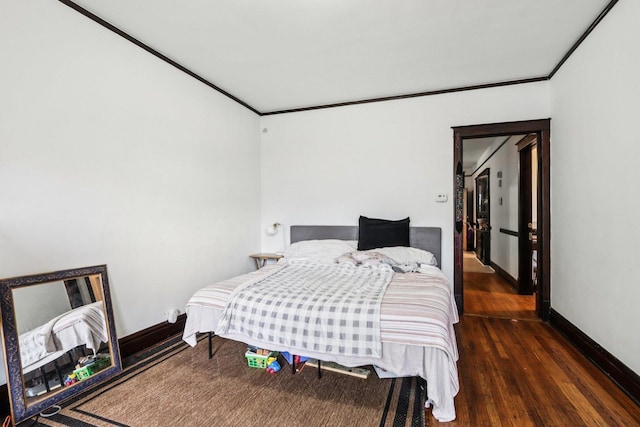 8548 S Manistee Ave, Chicago, IL 60617 - bedroom with crown molding, wood finished floors, and baseboards