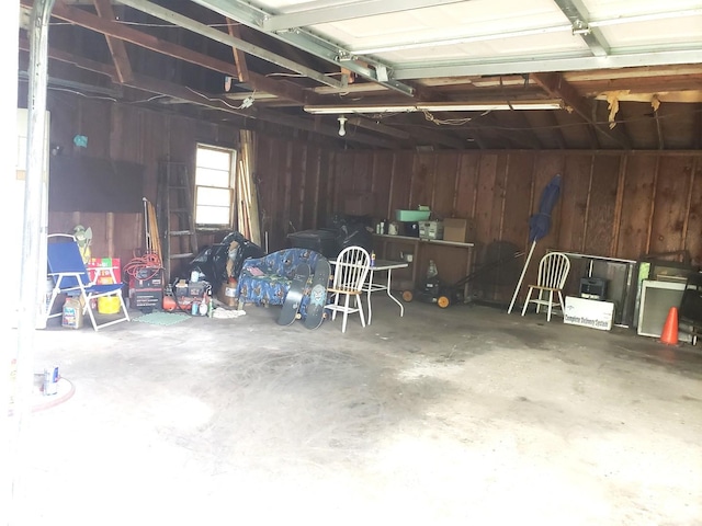 517 S Hebbard St, Joliet, IL 60433 - garage with wood walls
