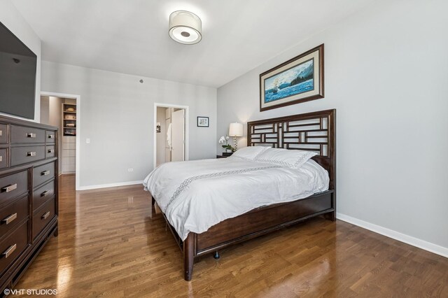 1160 S Michigan Ave Unit 3805, Chicago, IL 60605 - bedroom featuring baseboards and wood finished floors