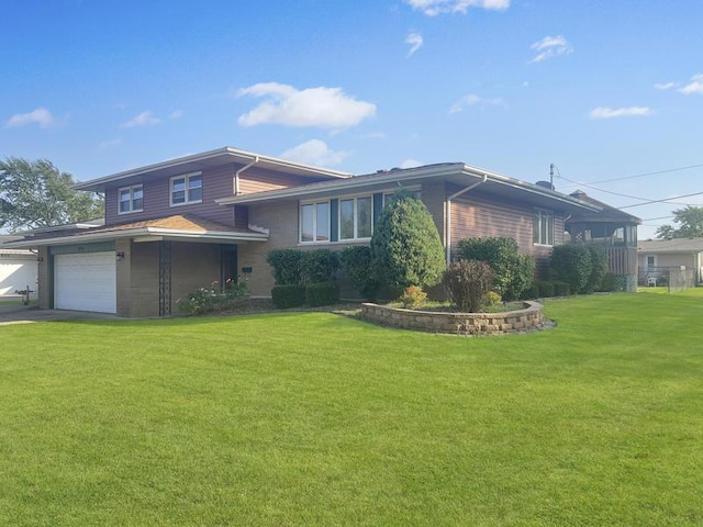 2919 193rd St, Lansing, IL 60438 - tri-level home featuring a front yard and asphalt driveway