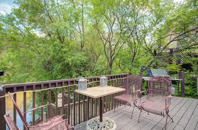 view of wooden terrace