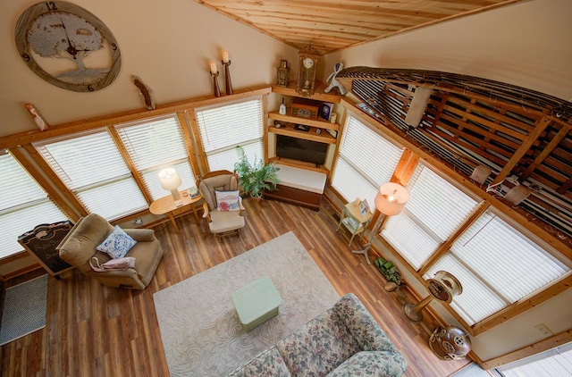 living room featuring wood finished floors