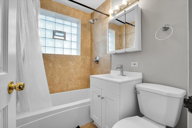 2907 W Summerdale Ave Unit D2, Chicago, IL 60625 - full bathroom with toilet, shower / bath combo with shower curtain, and vanity