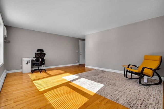 2907 W Summerdale Ave Unit D2, Chicago, IL 60625 - home office with light wood-style floors and baseboards