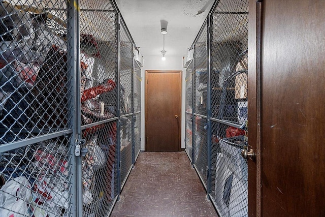 view of storage area