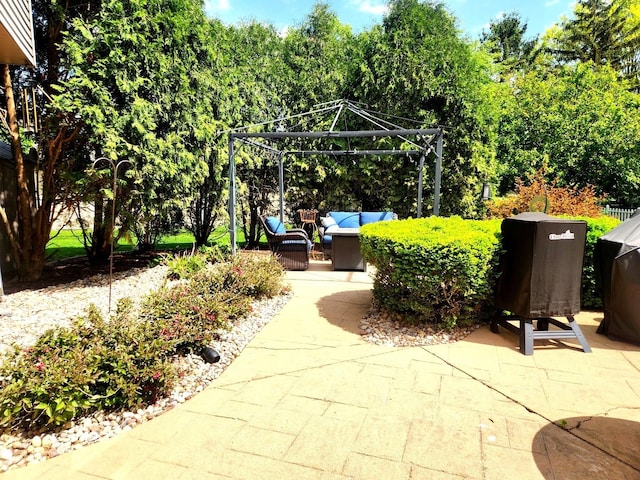 19629 Fiona Ave, Mokena, IL 60448 - view of patio with a gazebo and outdoor lounge area