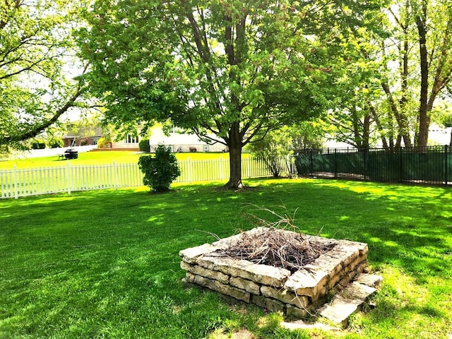 19629 Fiona Ave, Mokena, IL 60448 - view of yard featuring a fire pit
