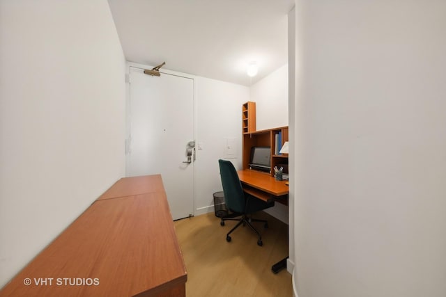 office featuring wood finished floors