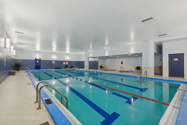 view of indoor community pool