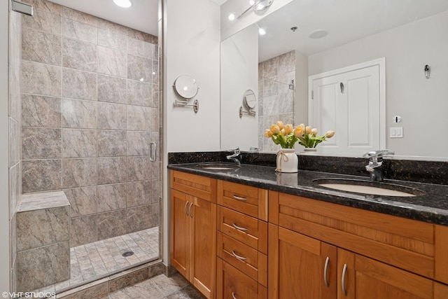 1250 S Michigan Ave Unit 2203, Chicago, IL 60605 - full bathroom with a stall shower and double vanity