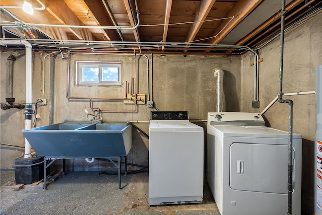 laundry room featuring independent washer and dryer