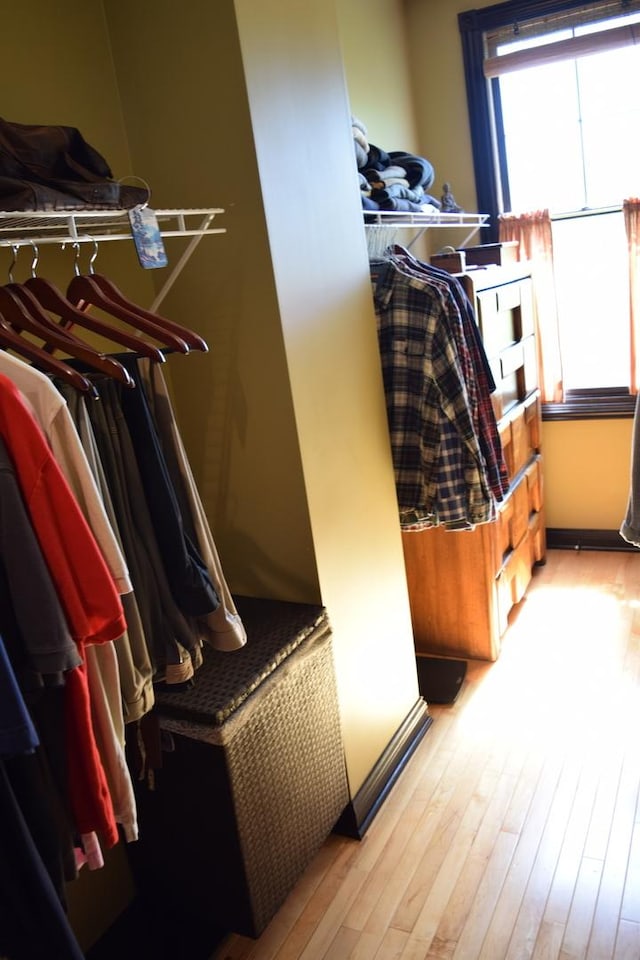 133 S Grove Ave, Elgin, IL 60120 - walk in closet featuring wood-type flooring