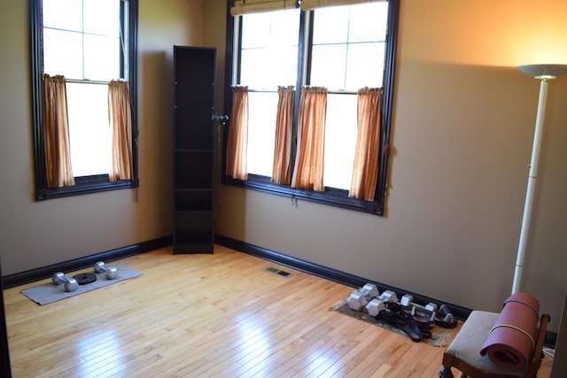 133 S Grove Ave, Elgin, IL 60120 - spare room featuring hardwood / wood-style flooring and baseboards