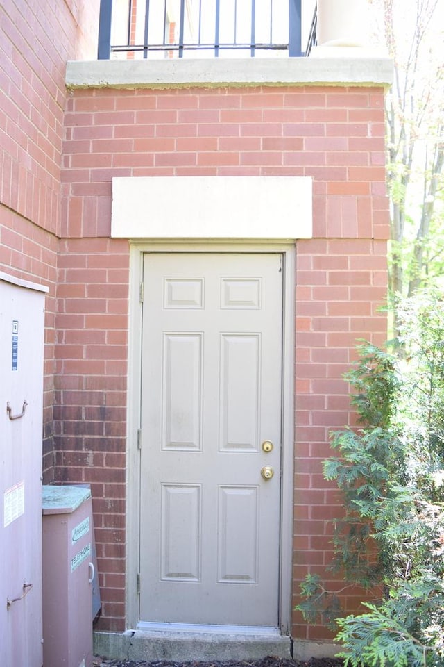 133 S Grove Ave, Elgin, IL 60120 - property entrance with brick siding