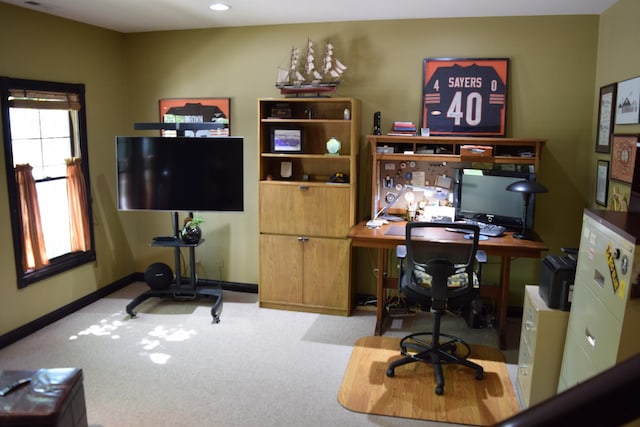 133 S Grove Ave, Elgin, IL 60120 - carpeted home office with baseboards