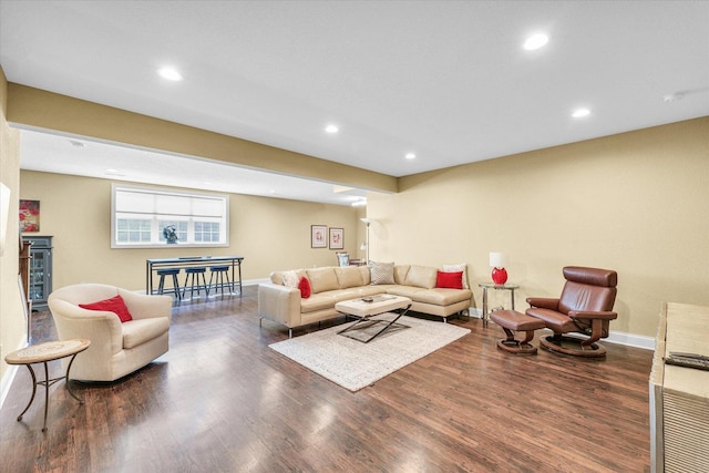 1601 Congressional Way, Champaign, IL 61822 - living area with wood finished floors, recessed lighting, and baseboards