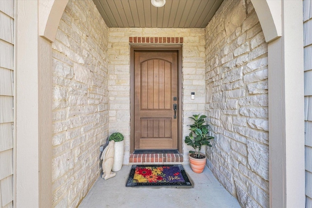 1601 Congressional Way, Champaign, IL 61822 - doorway to property with stone siding
