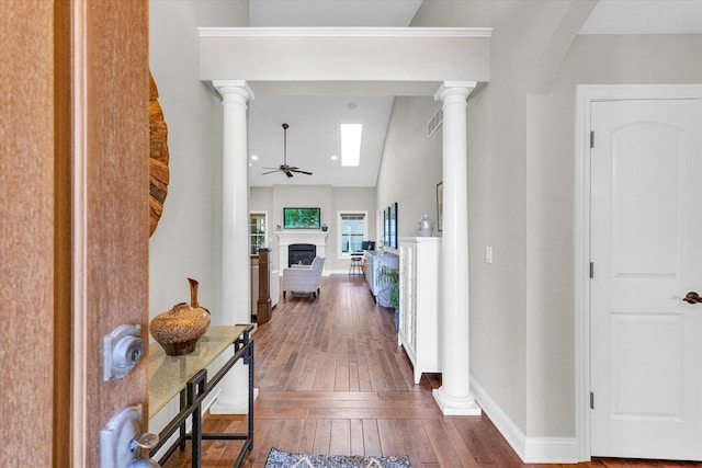 1601 Congressional Way, Champaign, IL 61822 - hall featuring hardwood / wood-style flooring, lofted ceiling, and baseboards
