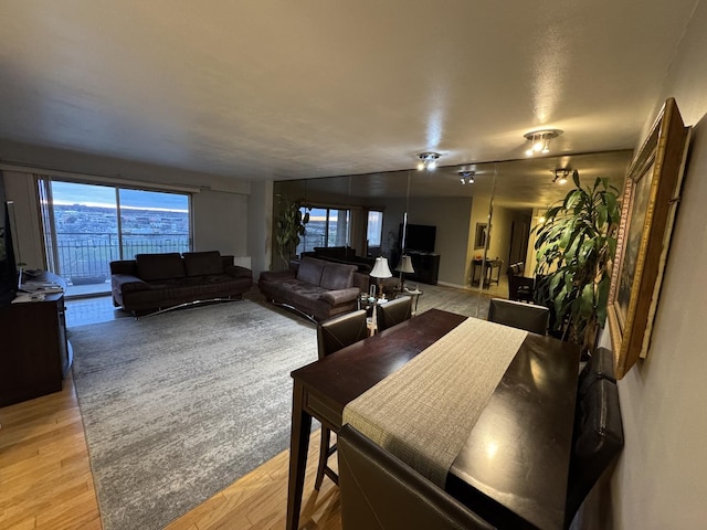7033 N Kedzie Ave Unit 904, Chicago, IL 60645 - dining space with light wood-style floors