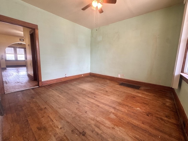 2439 S 57th Ave, Cicero, IL 60804 - unfurnished room featuring wood-type flooring and ceiling fan