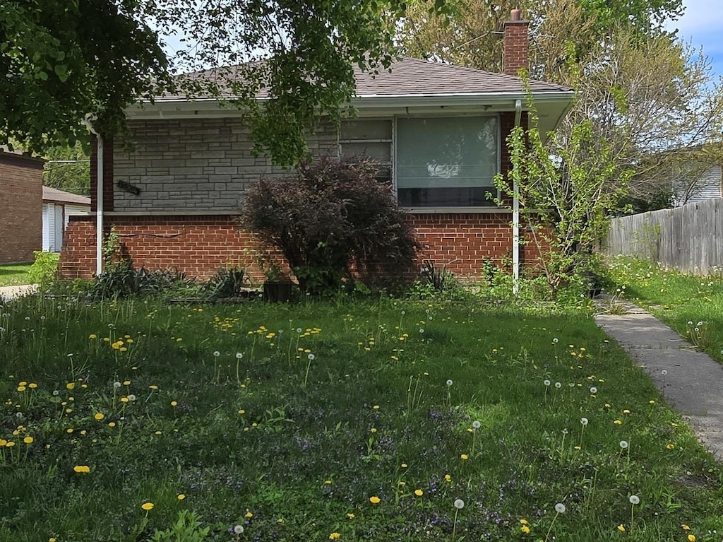 15904 Drexel Ave, South Holland, IL 60473 - view of side of home with brick siding and a chimney