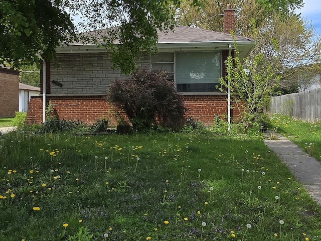 15904 Drexel Ave, South Holland, IL 60473 - view of side of home with brick siding and a chimney