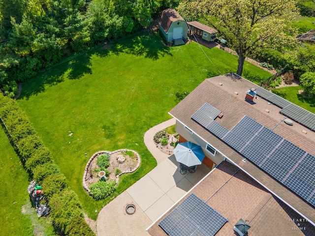 view from above of property