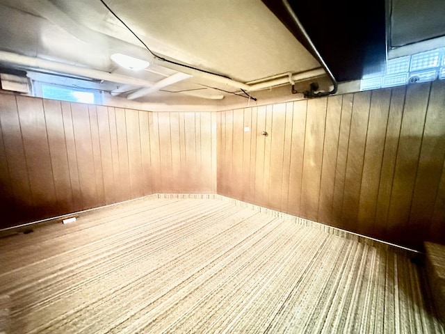 1115 E Wilson St, Streator, IL 61364 - basement with wood walls and plenty of natural light