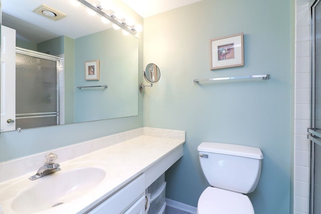 2169 Sunderland Ct Unit 101B, Naperville, IL 60565 - full bathroom featuring toilet, tiled shower, and vanity