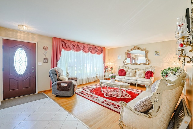 1703 W Robbie Ln, Mount Prospect, IL 60056 - living area with tile patterned floors