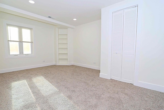 6337 Roosevelt Rd Unit 408, Berwyn, IL 60402 - unfurnished bedroom featuring carpet floors, baseboards, recessed lighting, and a closet