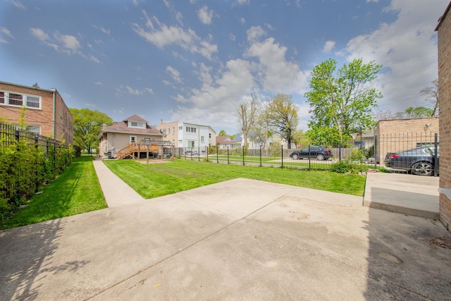 view of patio / terrace featuring a residential view
