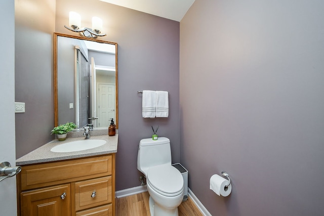 1528 Apache Dr, Naperville, IL 60563 - bathroom featuring vanity and wood finished floors