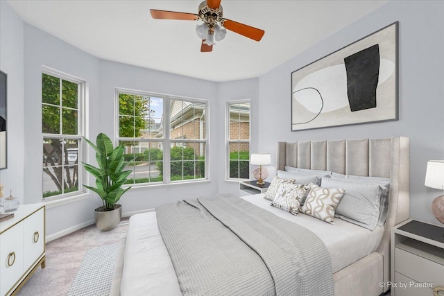 21148 W Cypress Ln, Plainfield, IL 60544 - bedroom featuring carpet flooring, baseboards, and ceiling fan