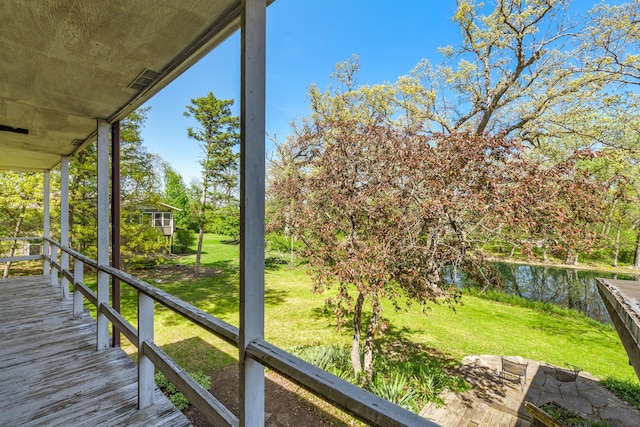 1N341 Indian Knoll Rd, West Chicago, IL 60185 - wooden terrace with a yard