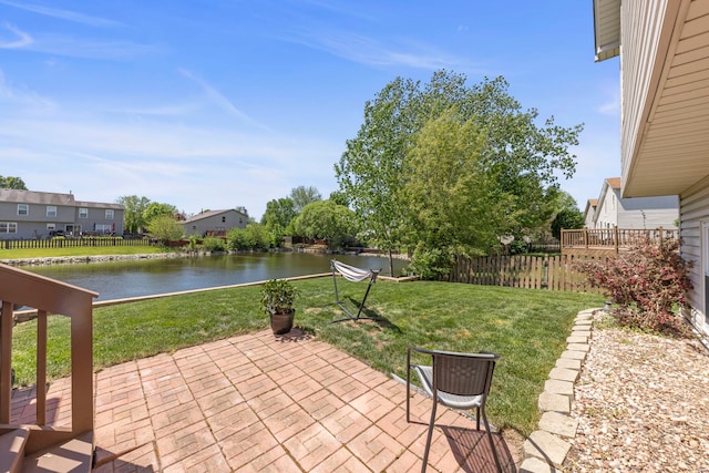 5306 Whisper Meadow Ct, Plainfield, IL 60586 - view of patio / terrace featuring a water view
