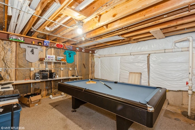 554 Truman Dr, Oswego, IL 60543 - recreation room featuring billiards table