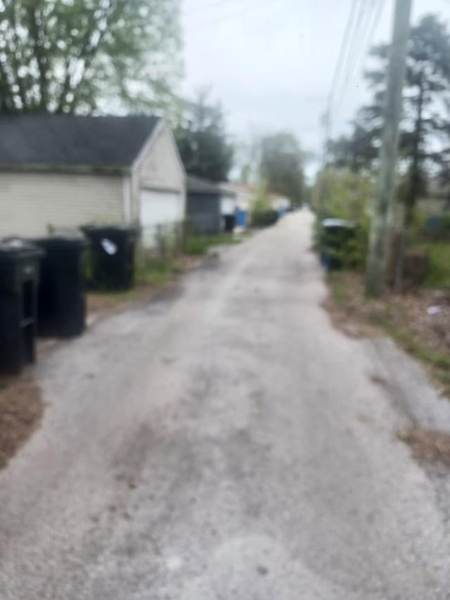 view of road