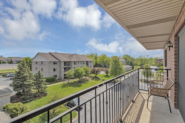 6850 W Winding Trl Unit 406, Oak Forest, IL 60452 - balcony featuring a residential view