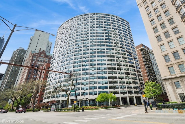 view of building exterior with a view of city