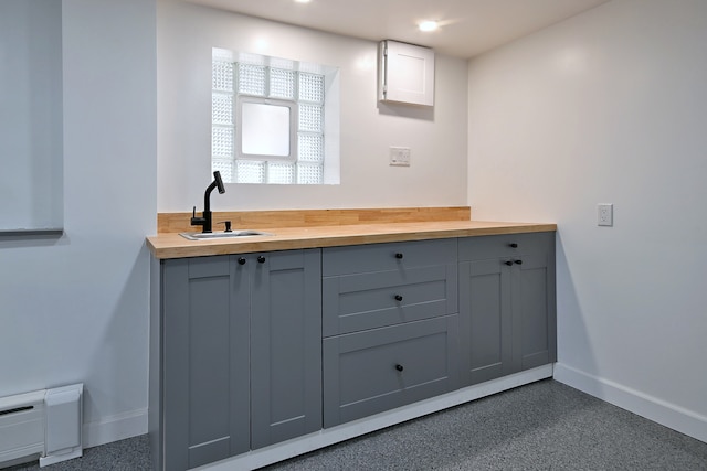 6211 W School St, Chicago, IL 60634 - bathroom featuring baseboards, vanity, and recessed lighting