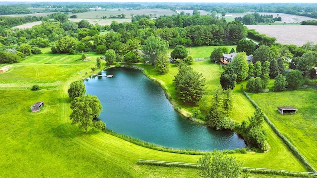 8311 Haligus Rd, Huntley, IL 60142 - aerial view of sparsely populated area with a large body of water
