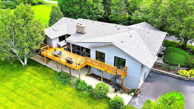 8311 Haligus Rd, Huntley, IL 60142 - view from above of property
