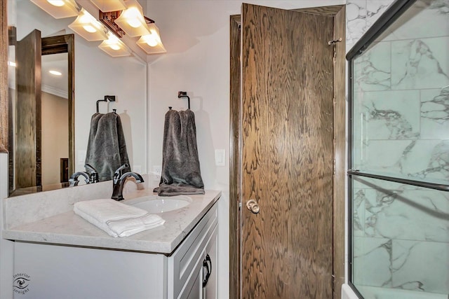 2958 N 1100 E Rd, Clifton, IL 60927 - full bath featuring an enclosed shower and vanity