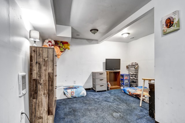 rec room featuring carpet flooring